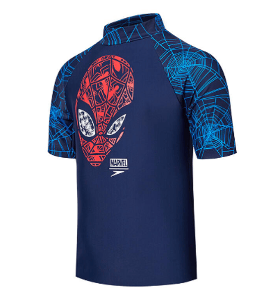 Speedo Spiderman Print  Navy Junior Essential Sun Protection Top 8 05594C888