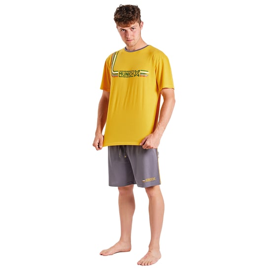 Men's short-sleeved and round neck pajamas MUEH0150 - Image 1