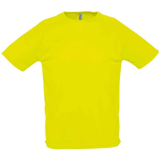 SOLS Mens Sporty Raglan T-Shirt (Neon Yellow) - Image 1