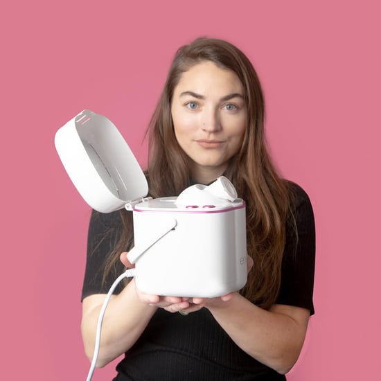 Envie Ionic Portable Facial Steamer with LED Spa Light for Women, White