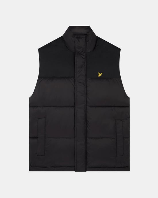 Chaleco acolchado Lyle & Scott en negro - Image 5
