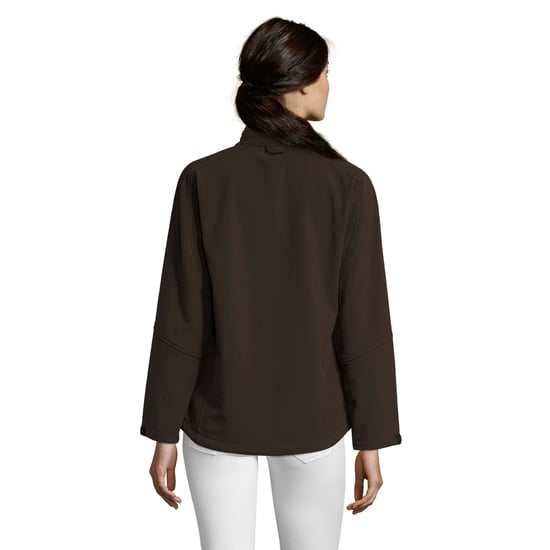 SOLS Womens/Ladies Roxy Soft Shell Jacket (Breathable, Windproof And Water Resistant) (Dark Chocolate) - Image 2