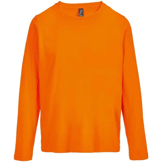SOLS Womens/Ladies Monarch Long-Sleeved T-Shirt (Orange) - Image 1