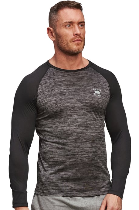 Big & Tall Performance Long Sleeve Tee - Black