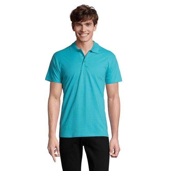 SOLS Mens Spring II Polo Shirt (Atoll Blue) - Image 1