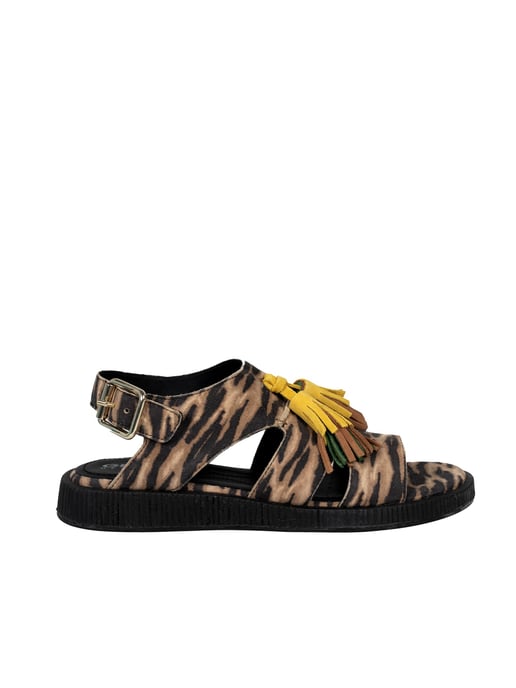 Geox Sandalias Taormina de mujer negro, beige - Image 1