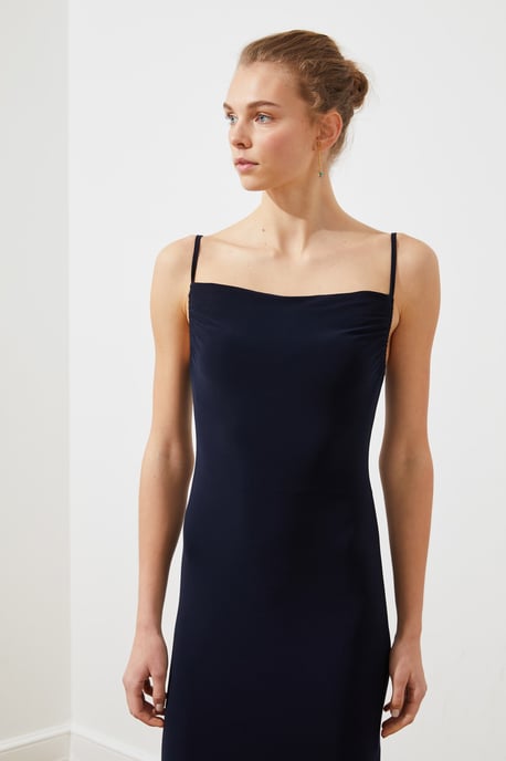 Trendyol Women's Cowl Neck bodycone Midi Dress - Image 3