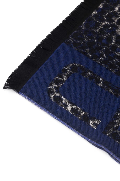 Bufanda de lana azul para hombre Cavalli Class - Image 2