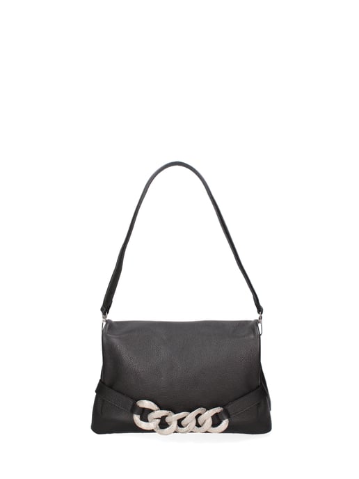 John Richmond Bolso de hombro Mujer BLACK AND GOLD - Image 1