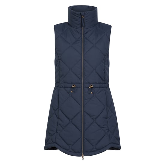 Mountain Warehouse Womens/Ladies Rye Quilted Long Length Gilet (Navy) - Image 1