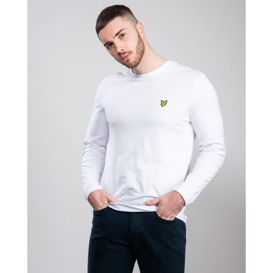 Camiseta blanca de manga larga con la marca Lyle & Scott - Image 4