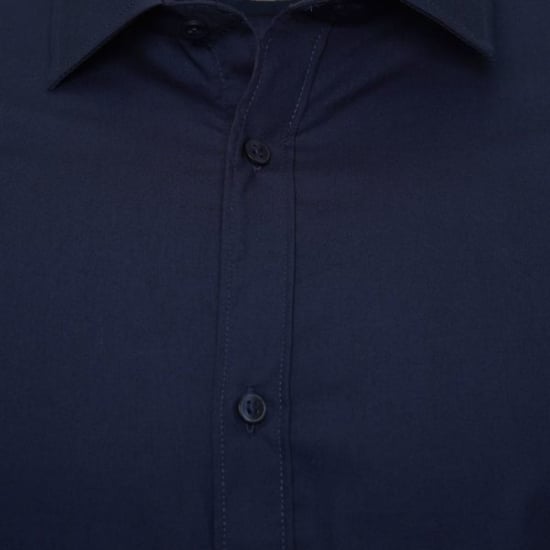Harry Brown Theo Navy Cotton Shirt