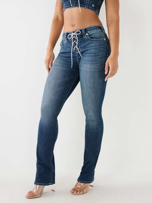 Crystal Lace Up Billie Mid Rise Flap in Love in A Mist