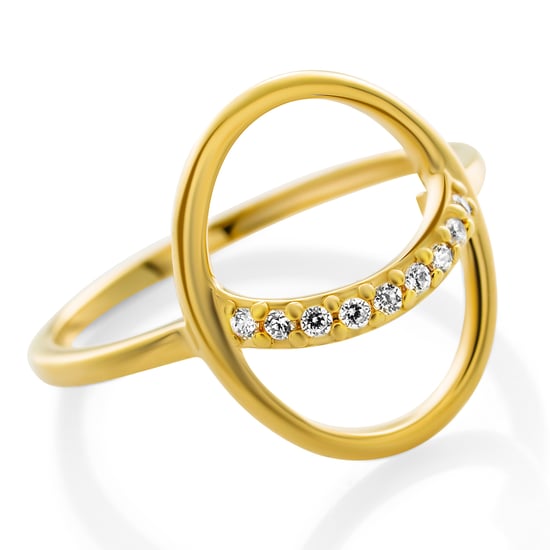 Orphelia 'Amaliada' Women's 925 Sterling Silver Ring - Gold ZR-7572 - Image 1