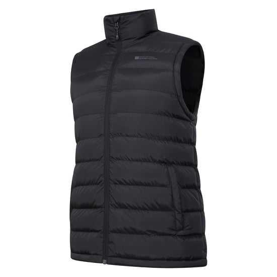 Mountain Warehouse Mens Seasons Faux Fur Lined Padded Gilet (Black) - Image 4