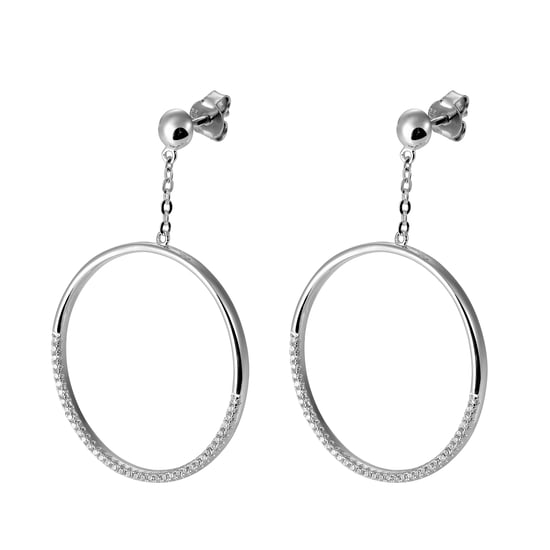Orphelia 'Bliss' Women's 925 Sterling Silver Drop Earrings - Silver ZO-7460 - Image 1