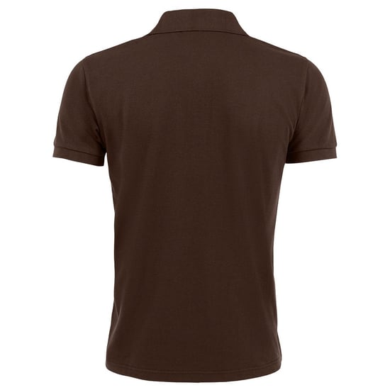 SOLs Mens Prime Pique Plain Short Sleeve Polo Shirt (Chocolate) - Image 2
