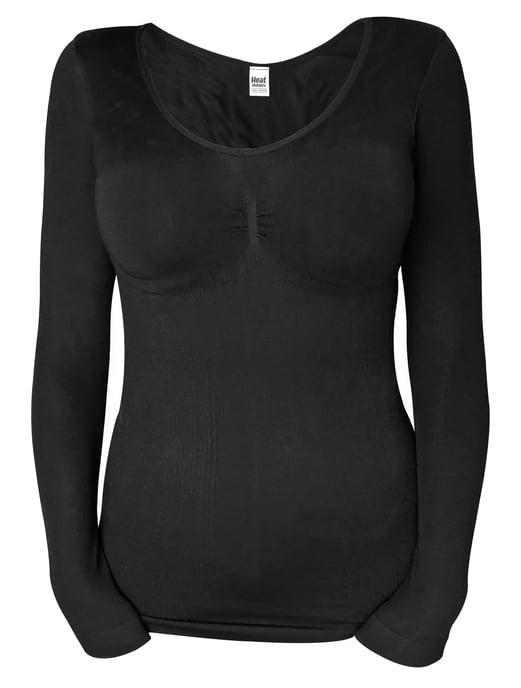 Heat Holders - Camiseta Térmica de Algodón para Damas de Manga Larga - Image 1