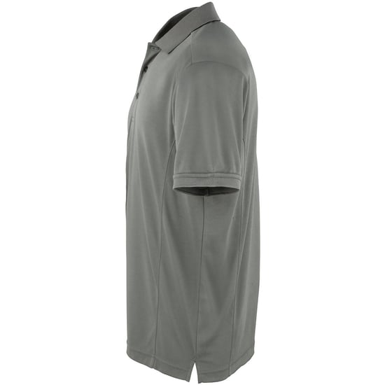 Premier Mens Coolchecker Pique Short Sleeve Polo T-Shirt (Dark Grey) - Image 3