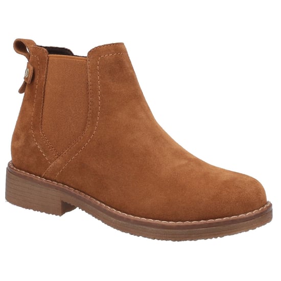 Hush Puppies Maddy Wide Suede Women's Tan Boots - Image 1