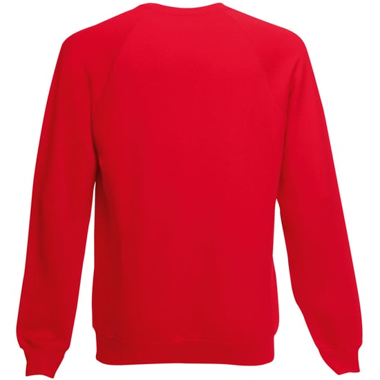 Fruit Of The Loom Childrens Unisex Raglan Sleeve Sweatshirt (Red) - Image 2