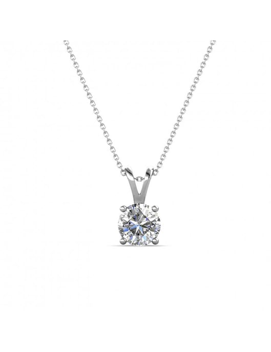Colgantes de Piedra Vernice - Plata y Cristal - Image 1