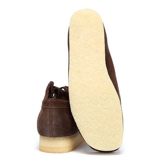 Clarks Wallabee Suede Mens Dark Brown Boots - Image 4