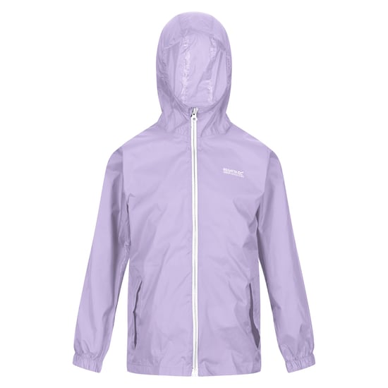 Regatta Great Outdoors Childrens/Kids Pack It Jacket III Waterproof Packaway Black (Pastel Lilac)
