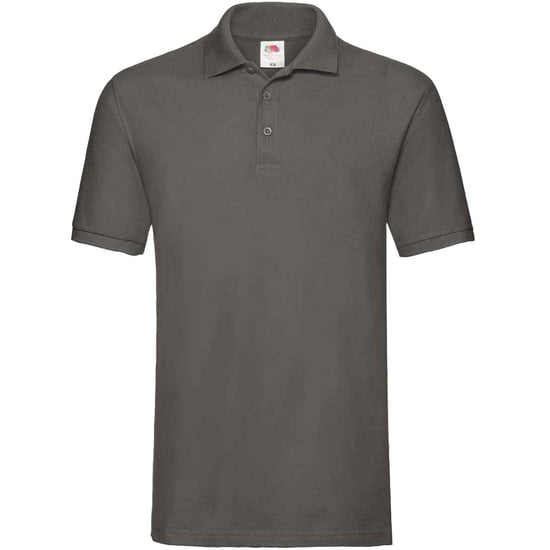 Fruit of the Loom Mens Premium Cotton Pique Polo Shirt (Light Graphite) - Image 1