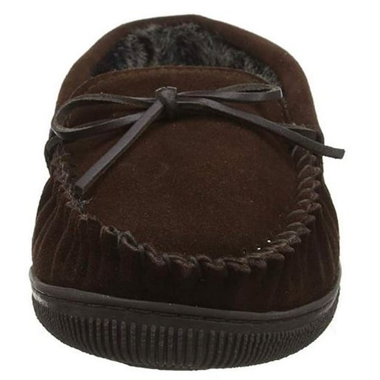 Hush Puppies Mens Ace Slip On Leather Slipper (Chocolate) - Image 6