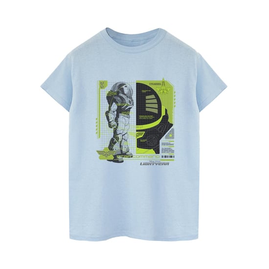 Disney Mens Lightyear Buzz Tech Panel T-Shirt (Baby Blue)
