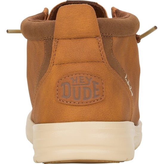 HEYDUDE Wally Mid GripR Classic Polyurethane Men's Cognac/Tan Boots - Image 2