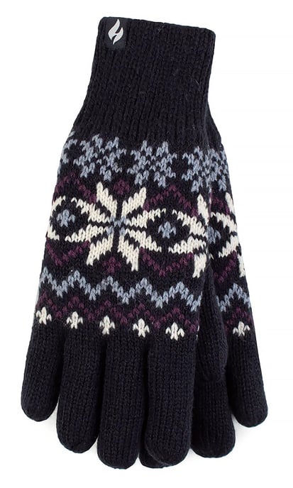 Heat Holders - Guantes térmicos suaves para mujer - Azul marino - Image 1