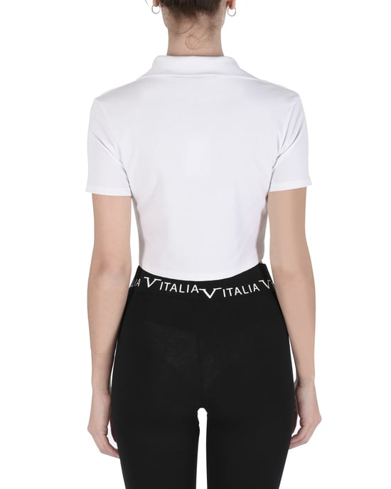 19V69 Italia Womens Crop Top Cloe White