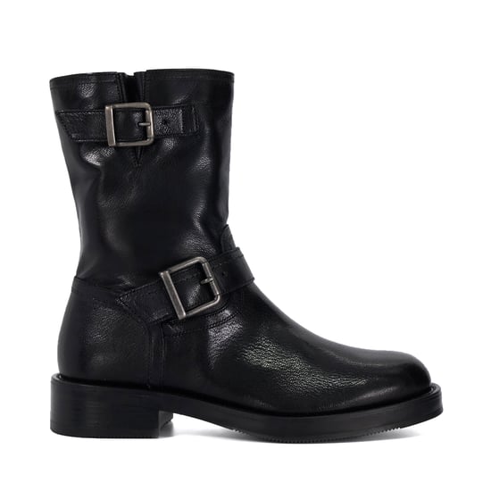 Dune Ladies Pixen - Buckle Detail Chunky Biker Boots - Image 2