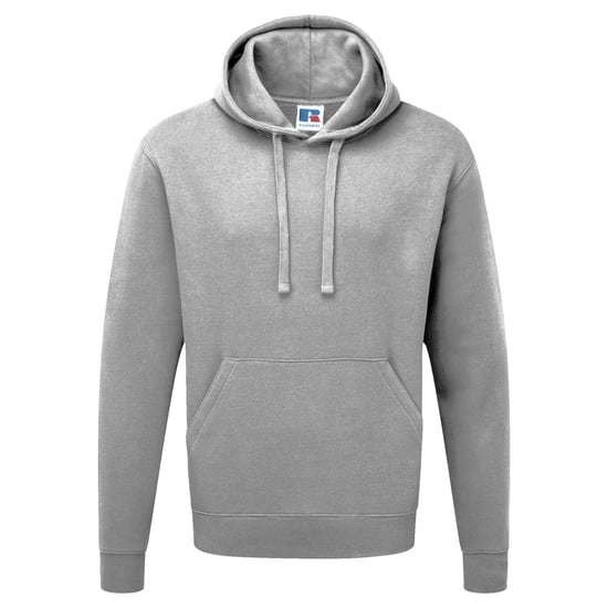 Russell Mens Authentic Hooded Sweatshirt / Hoodie (Light Oxford) - Image 1