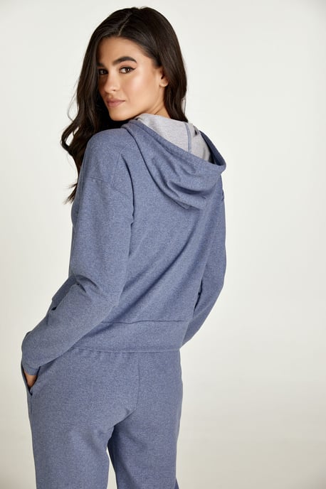 Sudadera con capucha índigo melange - Image 6