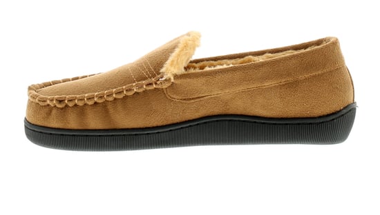 Man Mens Male Microfibre Suedette Tan Brown Comfort Mocassion