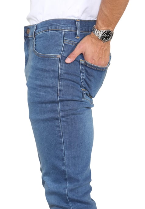 MYT Vaqueros de pierna recta para hombre Denim hiperelástico en azul - Image 5