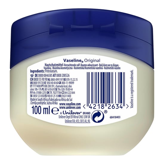 Vaseline Petroleum Jelly Gel Reparador 100 ml - Image 2