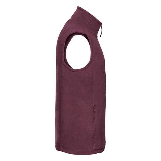 Russell Mens Fleece Outdoor Gilet (Burgundy) - Image 3