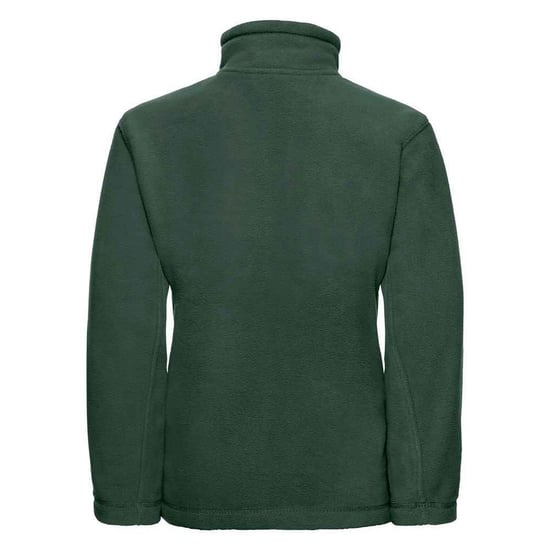Russell Childrens/Kids Full Zip Outdoor Fleece Jacket (Bottle Green) - Image 2