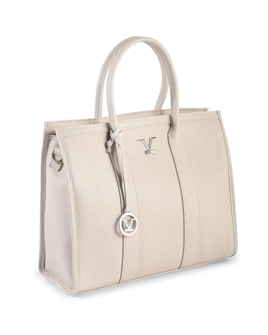 V Italia Bolso de Mano para Mujeres CA1030 Dollaro Beige - Image 3