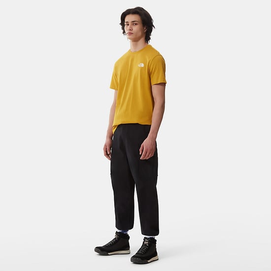The North Face Men's Short Sleeve Simple Dome T-Shirt Arrowwood Yellow - Image 4