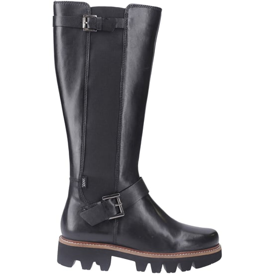 Pod Aleena Leather/Textile Women's Black Boots - Image 4
