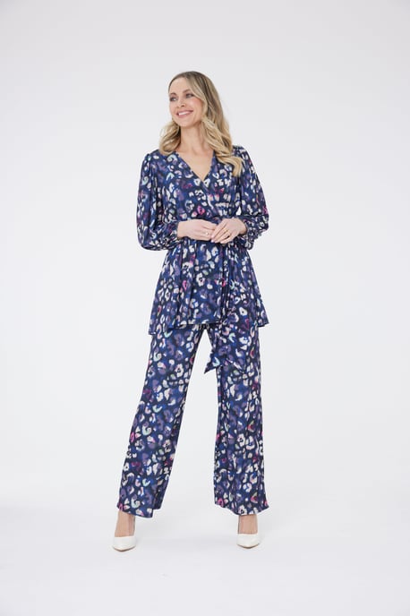 Pinky Wide Leg Trouser - Purple