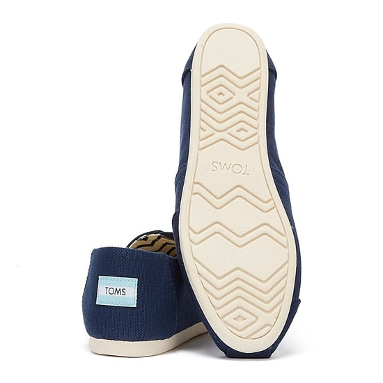 TOMS Alpargata Cotton Canvas Womens Navy Espadrilles - Image 4