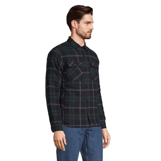 SOLS Unisex Adult Noah Checked Overshirt (Green Empire) - Image 3