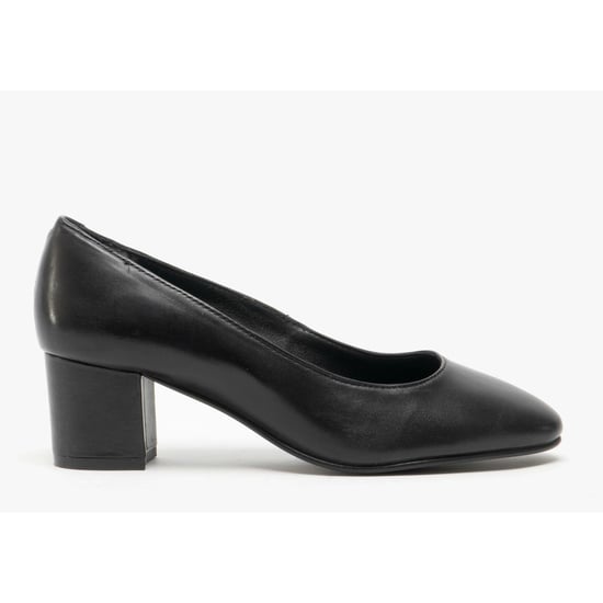 Hush Puppies Ladies/Womens Anna Leather Court Shoe (Black) - Image 1