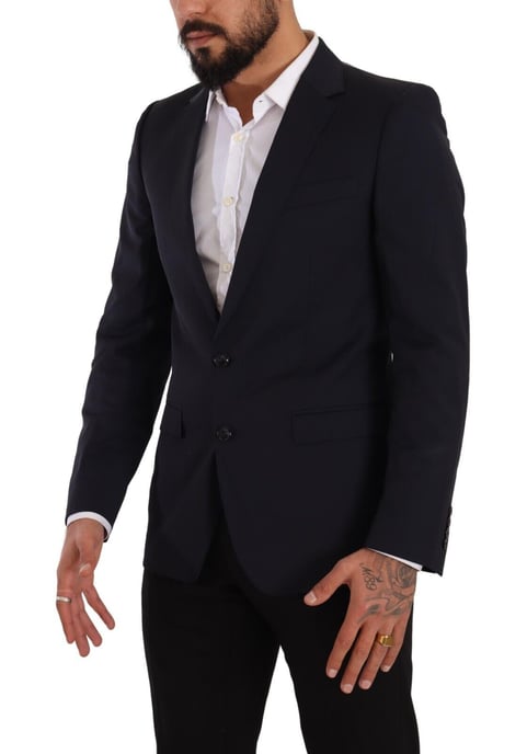 Abrigo de un solo botón azul oscuro para hombre Dolce & Gabbana Blazer MARTINI - Image 6
